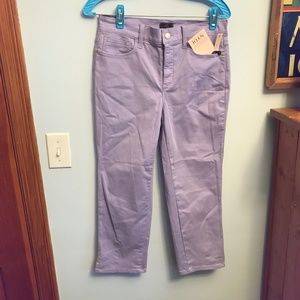 NYDJ lavender tummy tuck stretch capris